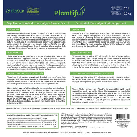 BioSun Plantiful Biostimulant (500ml)